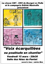 Affiche du spectacle de l'école du Bourget en Huile