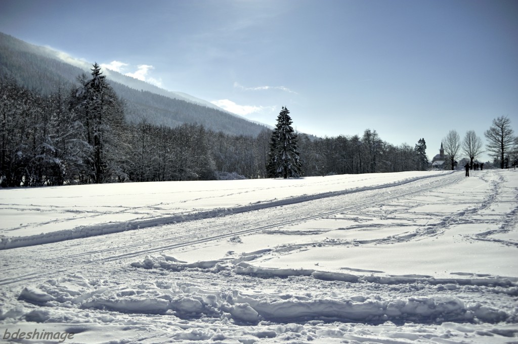 Retour des pistes de fond au Bourget en Huile