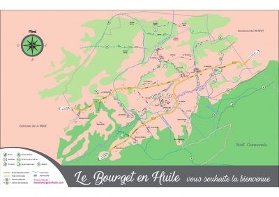 plan du Bourget en Huile